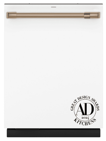 NEW Café™ CustomFit ENERGY STAR Stainless Interior Smart Dishwasher with Ultra Wash Top Rack and Dual Convection Ultra Dry, LED Lights, 39 dBA CDT888P4V1W2