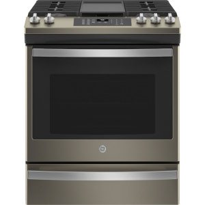 NEW GE 30-in Slide-In Gas Range with True Convection - 5.6 cu ft - Slate JCGS760EPES
