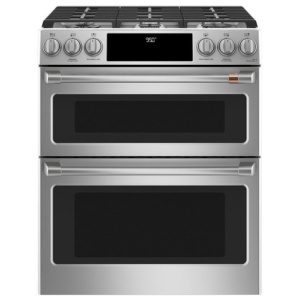 NEW Café™ 30" Dual-Fuel Range with Double Oven and No-Preheat Air Fry Stainless Steel - CC2S950P2M3S1