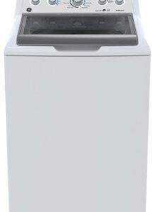 NEW GE Adora 4.9 Cu. Ft. Top Load Washer with Stainless Steel Basket White - GTW495DMNWS